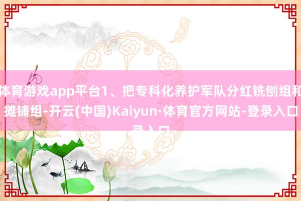 体育游戏app平台1、把专科化养护军队分红铣刨组和摊铺组-开云(中国)Kaiyun·体育官方网站-登录入口